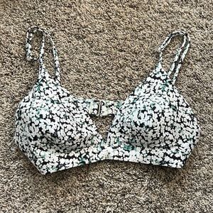 Floral Triangle Bikini Top